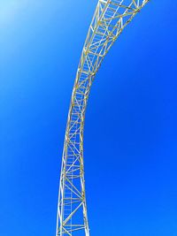 Low angle view of clear blue sky