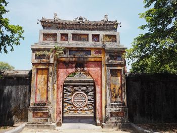 Facade of historical building