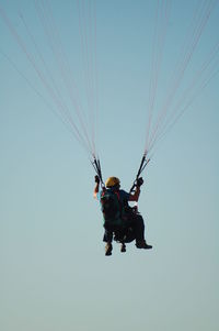 Low angle view of parachute