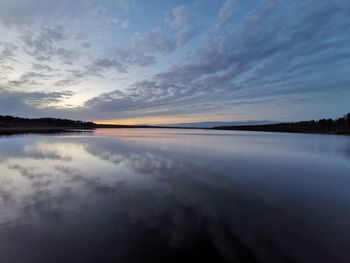 View from lake kitee at summer night