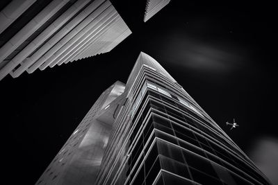 Low angle view of modern building against sky