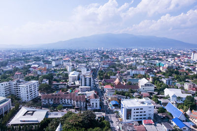 High angle view of cityscape