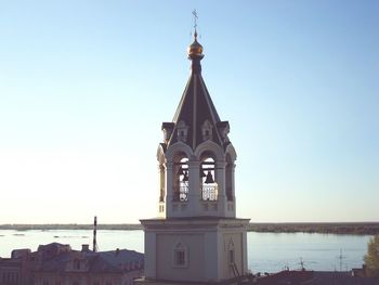 Church against clear sky