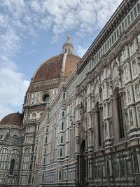 Low angle view of cathedral against cloudy sky