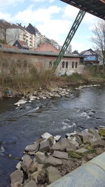 River with buildings in background