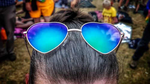 Portrait of people in sunglasses