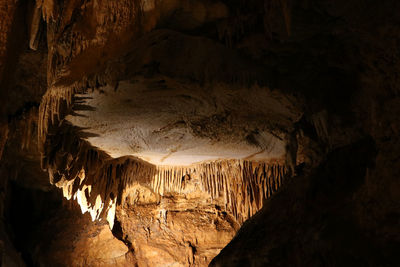 Close-up of cave in tunnel