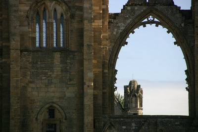 Low angle view of historical building against sky