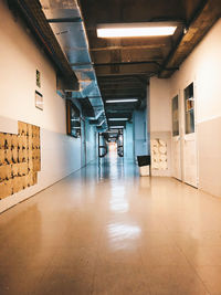 Empty corridor of building