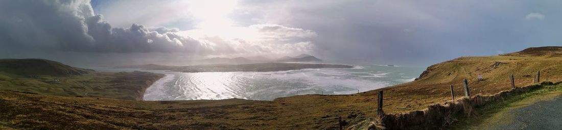 Panoramic view of sea against sky