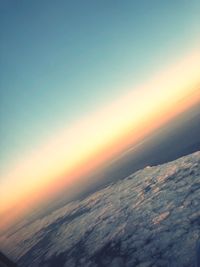 Scenic view of cloudscape during sunset