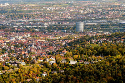 East stuttgart with gas storage and inustrial area