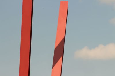 Close up of red umbrella