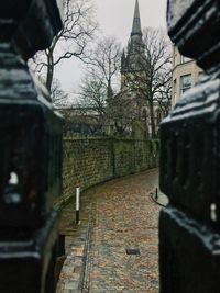 Stone wall of historic building