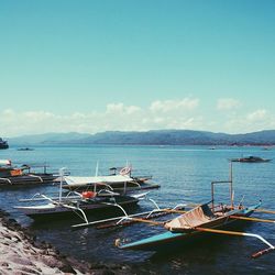 Boats in sea