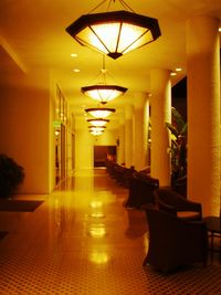 Interior of empty corridor