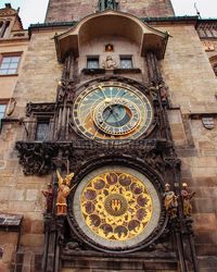 Low angle view of clock tower