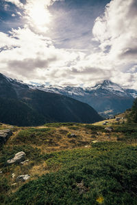 Scenic view of landscape against sky