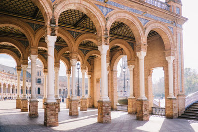 Colonnade at plaza de espana