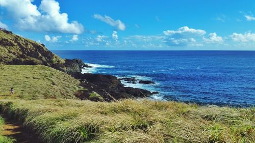 Scenic view of sea against sky