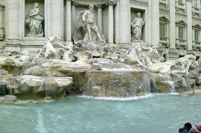 View of water splashing in water
