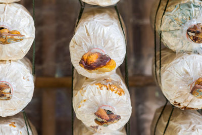 High angle view of candies in market stall