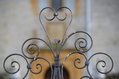 Cropped image of metal gate