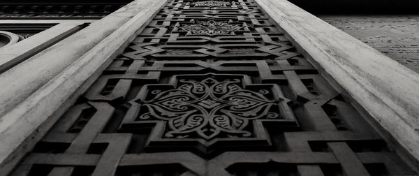 Low angle view of walkway
