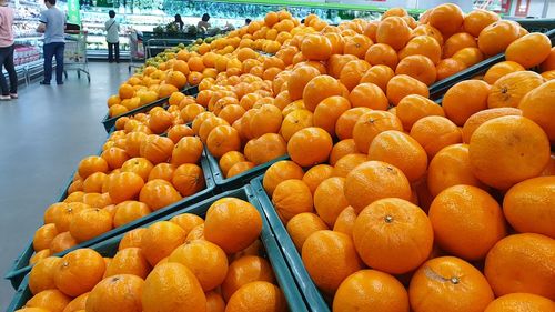 Various fruits for sale at market stall