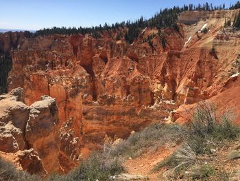 View of rock formations