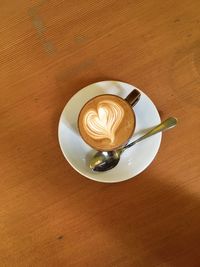 Coffee cup on table