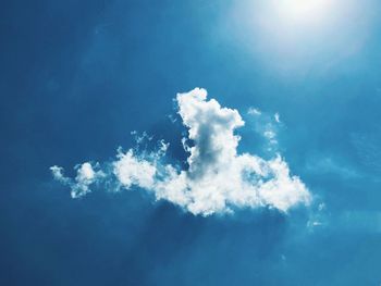 Low angle view of clouds in sky