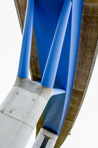 Low angle view of built structure against blue sky