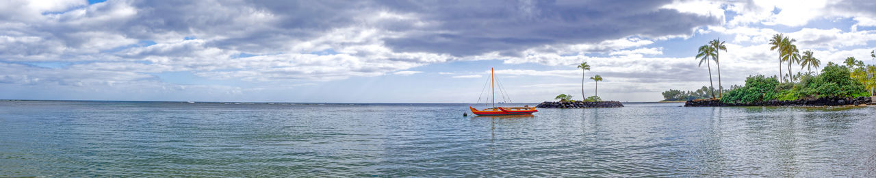 Scenic view of sea against sky