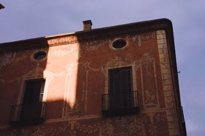 Low angle view of old building