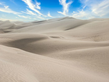 Scenic view of desert against sky