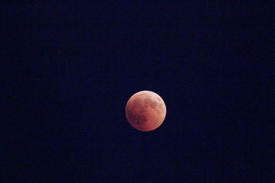 View of moon at night