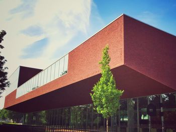 Low angle view of building against sky