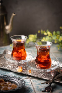 Close-up of drink on table