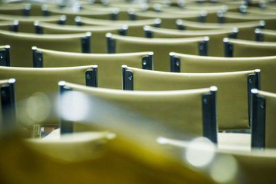 Empty seats in kitchen