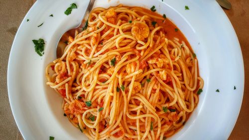 Close-up of served food