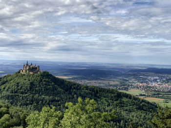 Hohenzollernburg hohenzollern castle high angle view of trees and buildings against sky