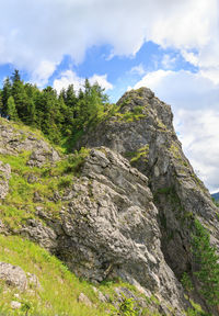 Mountain landscape in summer. view from hill nosal in tatra mountains, poland