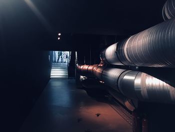 Interior of illuminated building