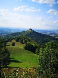 Scenic view of landscape against sky