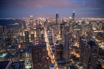 Aerial view of a city