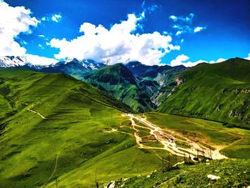 Scenic view of landscape against sky