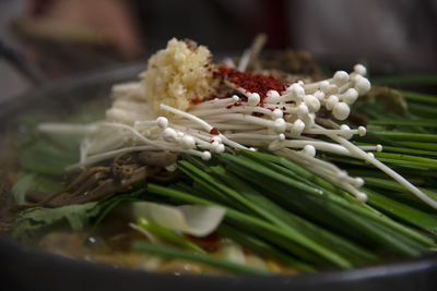 Close-up of vegetables on table