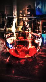 Close-up of drink on table