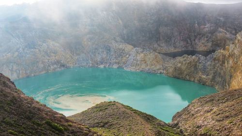 Kelimutu lake, a mystical lake in ende, flores island, indonesia